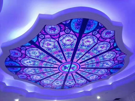 stretch ceiling light and print dubai