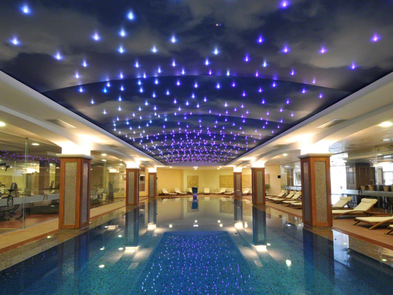stretch ceiling barrisol star ceiling stars dubai pool