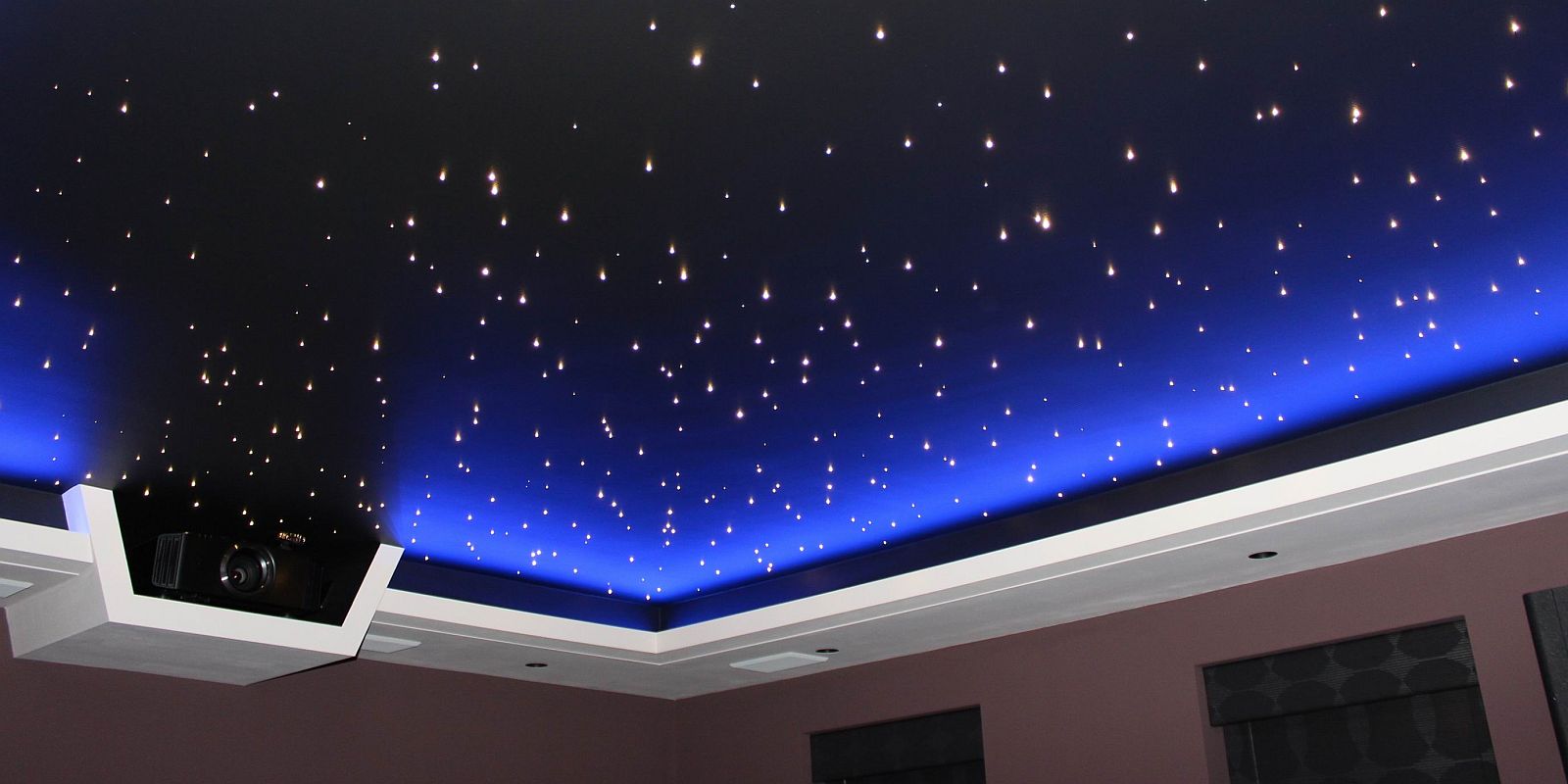 stretch ceiling barrisol star ceiling stars dubai bedroom 