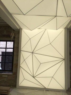 stretch ceiling barrisol lamps dubai