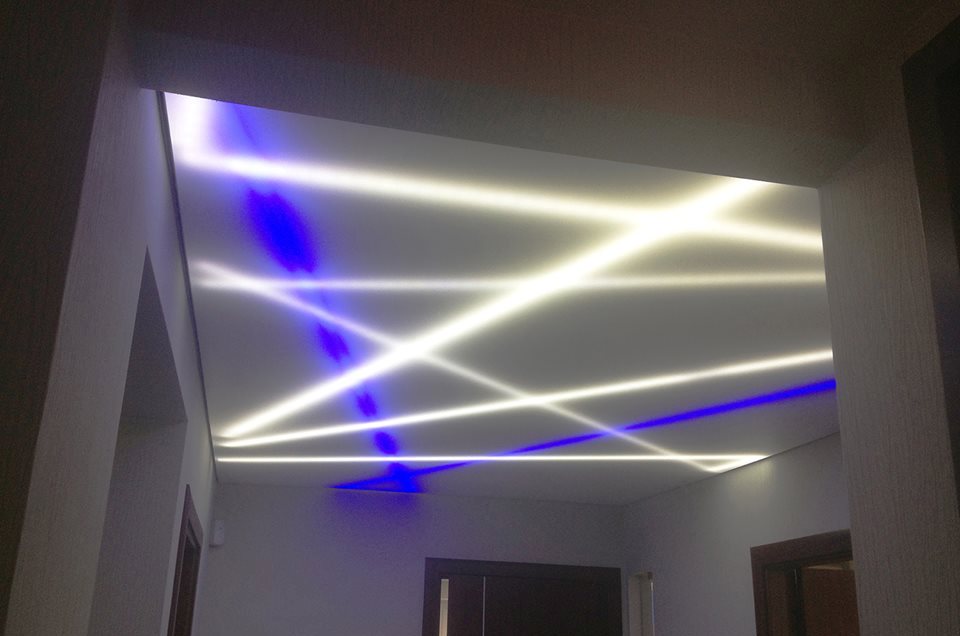 stretch ceiling barrisol lamps dubai