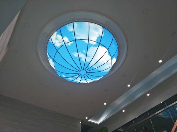 stretch ceiling light and print dubai