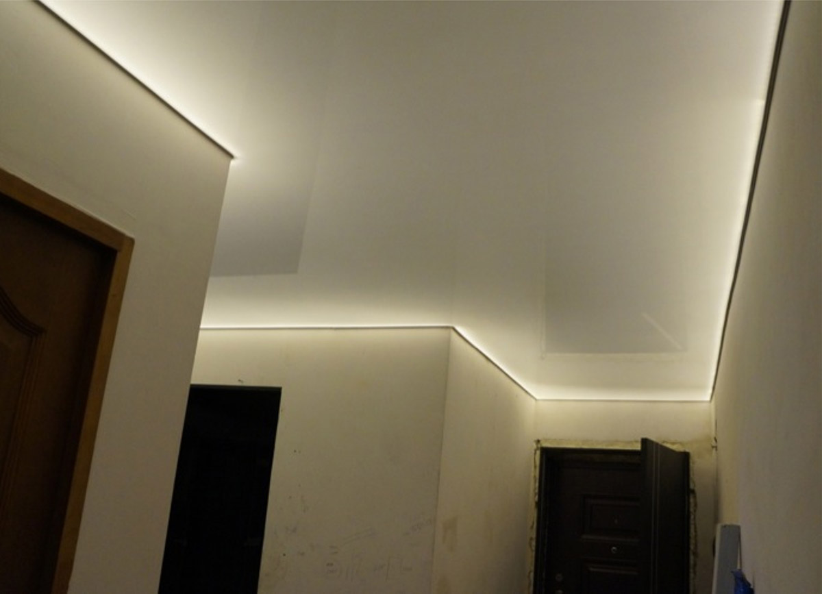 stretch ceiling barrisol lamps dubai