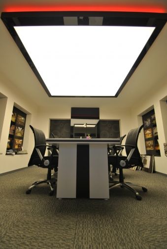 stretch ceiling barrisol lamps dubai