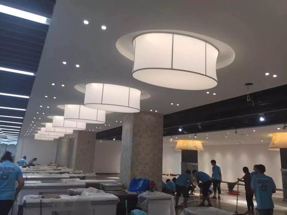 stretch ceiling barrisol lamps dubai