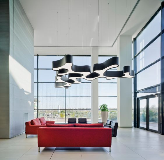 stretch ceiling barrisol lamps dubai