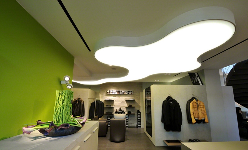 stretch ceiling barrisol lamps dubai