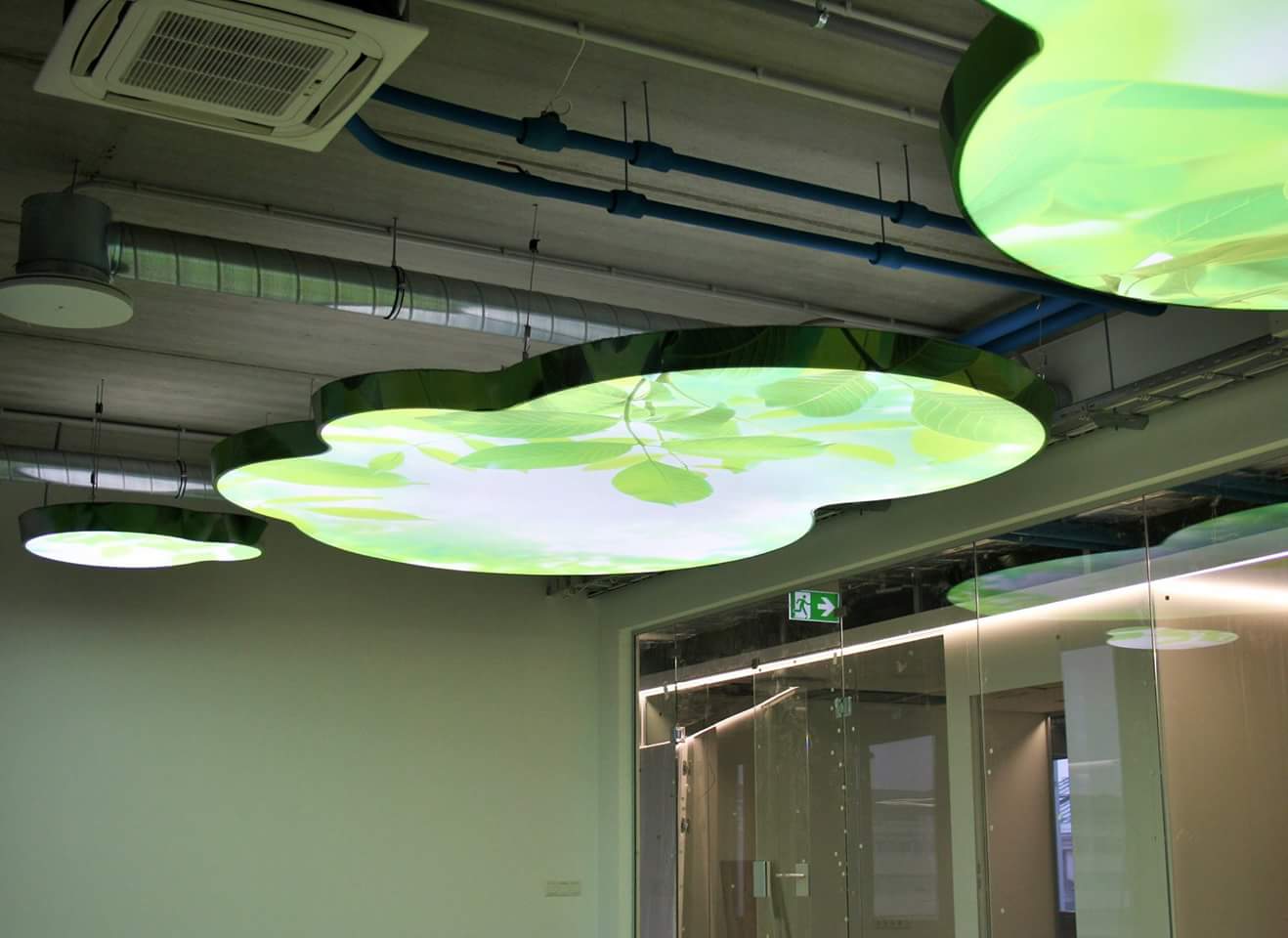 stretch ceiling barrisol lamps dubai