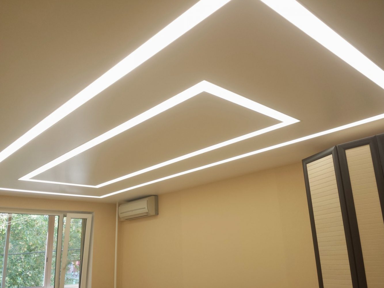 stretch ceiling barrisol lamps dubai