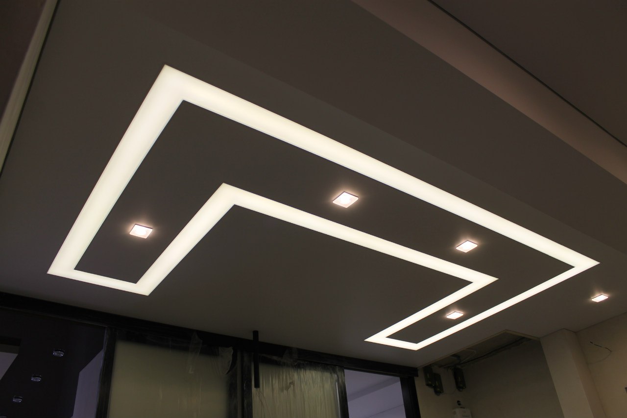 stretch ceiling barrisol lamps dubai