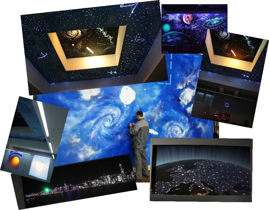 stretch ceiling barrisol stars ceiling dubai